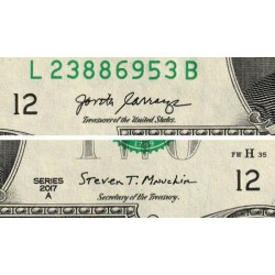 Etats Unis - Pick 545 - 2 dollars - Série L B - 2017 A - San Francisco - Etat : NEUF