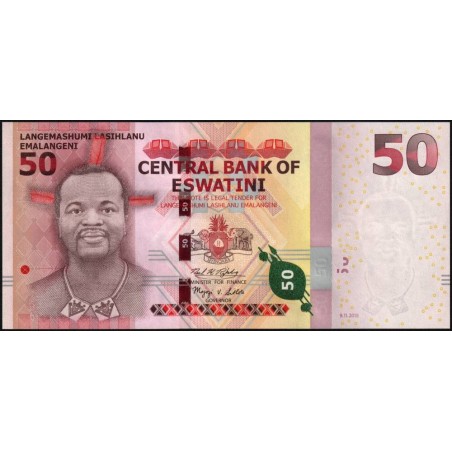Eswatini - Pick 44 - 50 emalangeni - Série AC - 09/11/2018 (2021) - Etat : NEUF