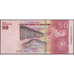 Eswatini - Pick 48 - 50 emalangeni - Série AD - 01/04/2024 - Commémoratif - Etat : NEUF