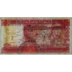 Gambie - Pick 12b - 5 dalasis - Série B - 1993 - Etat : SPL+