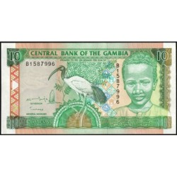 Gambie - Pick 17a - 10 dalasis - Série B - 1996 - Etat : NEUF