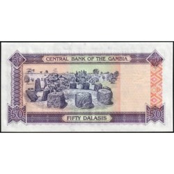 Gambie - Pick 23a - 50 dalasis - Série C - 2001 - Etat : NEUF