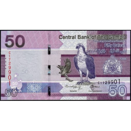 Gambie - Pick 40c - 50 dalasis - Série C - 2023 - Etat : NEUF
