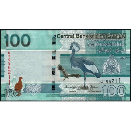 Gambie - Pick 41c - 100 dalasis - Série D - 2023 - Etat : NEUF