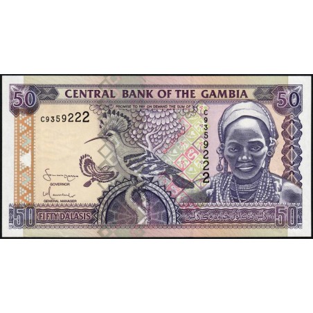 Gambie - Pick 23c - 50 dalasis - Série C - 2005 - Etat : NEUF