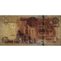 Egypte - Pick 71a - 1 pound - Série ‭589/ ل  - 07/08/2017 - Etat : NEUF
