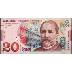 Géorgie - Pick 78b - 20 lari - Série AA - 2021 - Etat : NEUF