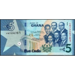 Ghana - Pick 46b - 5 cedis - Série VM - 04/03/2022 - Etat : NEUF