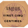 Algérie - Sidi-Bel-Abbès 9b variété - 0,25 franc - 1916 - Etat : SPL