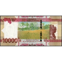 Guinée - Pick 49Ac - 10'000 francs guinéens - Série VB - 2022 - Etat : NEUF