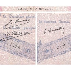 F 30-26 - 05/05/1922 - 500 francs - Bleu et rose - Série J.656 - Etat : B