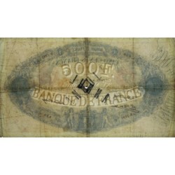 F 30-33 - 17/07/1930 - 500 francs - Bleu et rose - Série D.1293 - Annulé - Etat : TB