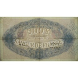 F 30-33 - 17/07/1930 - 500 francs - Bleu et rose - Série O.1296 - Etat : TTB