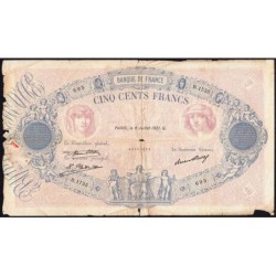 F 30-34 - 09/07/1931 - 500 francs - Bleu et rose - Série B.1735 - Etat : B
