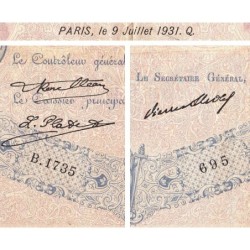 F 30-34 - 09/07/1931 - 500 francs - Bleu et rose - Série B.1735 - Etat : B