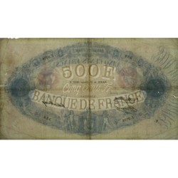 F 30-36 - 12/01/1933 - 500 francs - Bleu et rose - Série Z.2076 - Etat : TB-