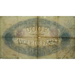F 30-37 - 14/05/1936 - 500 francs - Bleu et rose - Série L.2279 - Etat : TB-