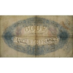 F 30-37 - 14/05/1936 - 500 francs - Bleu et rose - Série N.2291 - Etat : TB