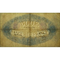 F 30-38 - 13/05/1937 - 500 francs - Bleu et rose - Série B.2571 - Etat : TTB