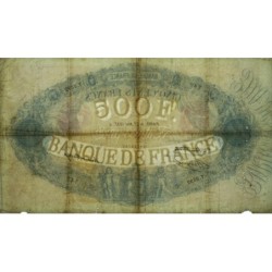 F 30-38 - 27/05/1937 - 500 francs - Bleu et rose - Série T.2592 - Etat : TB-