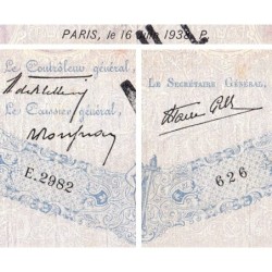 F 31-15 - 16/06/1938 - 500 francs - Bleu et rose modifié - Série E.2982 - Annulé - Etat : TB