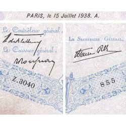 F 31-18 - 15/07/1938 - 500 francs - Bleu et rose modifié - Série Z.3040 - Etat : TB+