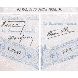 F 31-18 - 15/07/1938 - 500 francs - Bleu et rose modifié - Série T.3047 - Etat : TB+