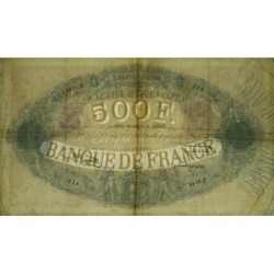 F 31-22 - 12/01/1939 - 500 francs - Bleu et rose modifié - Série Q.3144 - Etat : TB+