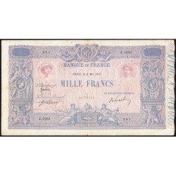 F 36-31 - 04/04/1917 - 1000 francs - Bleu et rose - Série J.1031 - Etat : TB+
