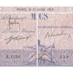 F 36-32 - 11/07/1918 - 1000 francs - Bleu et rose - Série A.1150 - Etat : TB-