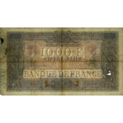 F 36-32 - 11/07/1918 - 1000 francs - Bleu et rose - Série A.1150 - Etat : TB-