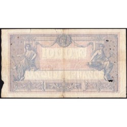 F 36-36 - 13/12/1920 - 1000 francs - Bleu et rose - Série O.1465 - Etat : B+ à TB-