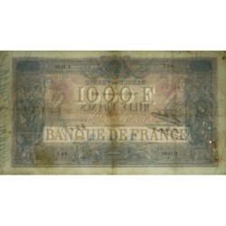 F 36-39 - 24/01/1923 - 1000 francs - Bleu et rose - Série V.1640 - Etat : TB
