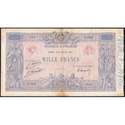 F 36-41 - 17/02/1925 - 1000 francs - Bleu et rose - Série D.1856 - Etat : TB-