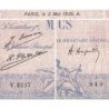 F 36-42 - 03/05/1926 - 1000 francs - Bleu et rose - Série V.2317 - Etat : B