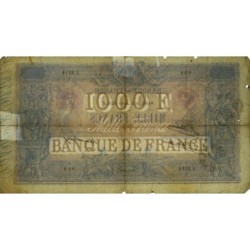 F 36-43 - 05/07/1926 - 1000 francs - Bleu et rose - Série J.2514 - Etat : B