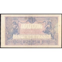 F 36-43 - 06/07/1926 - 1000 francs - Bleu et rose - Série Y.2519 - Etat : TTB+