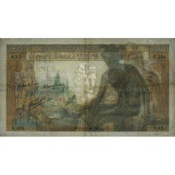 F 40-02 - 11/06/1942 - 1000 francs - Déesse Déméter - Série N.466 - Etat : TB