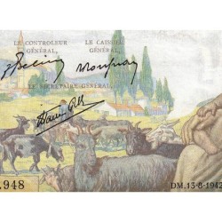 F 40-04 - 13/08/1942 - 1000 francs - Déesse Déméter - Série S.948 - Etat : TTB