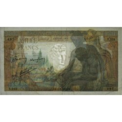 F 40-04 - 13/08/1942 - 1000 francs - Déesse Déméter - Série S.948 - Etat : TTB