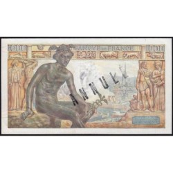 F 40-14 - 23/12/1942 - 1000 francs - Déesse Déméter - Série G.2410 - Annulé - Etat : SPL