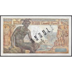 F 40-14 - 23/12/1942 - 1000 francs - Déesse Déméter - Série G.2410 - Annulé - Etat : SPL