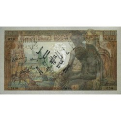 F 40-14 - 23/12/1942 - 1000 francs - Déesse Déméter - Série G.2410 - Annulé - Etat : SPL