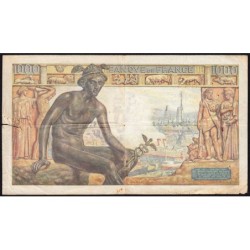 F 40-14 - 23/12/1942 - 1000 francs - Déesse Déméter - Série V.2415 - Etat : B