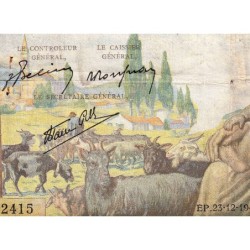 F 40-14 - 23/12/1942 - 1000 francs - Déesse Déméter - Série V.2415 - Etat : B