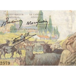 F 40-15 - 07/01/1943 - 1000 francs - Déesse Déméter - Série V.2415 - Etat : TB