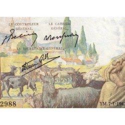 F 40-15 - 07/01/1943 - 1000 francs - Déesse Déméter - Série G.2988 - Etat : SUP