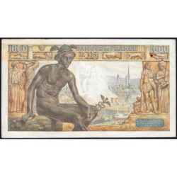 F 40-15 - 07/01/1943 - 1000 francs - Déesse Déméter - Série G.2988 - Etat : TTB+