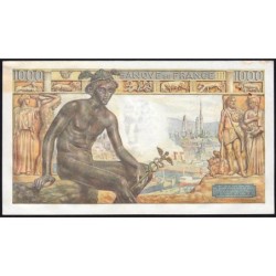 F 40-15 - 07/01/1943 - 1000 francs - Déesse Déméter - Série G.2988 - Etat : SUP-