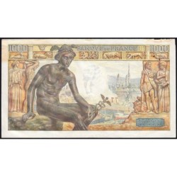 F 40-15 - 07/01/1943 - 1000 francs - Déesse Déméter - Série G.2988 - Etat : SUP-